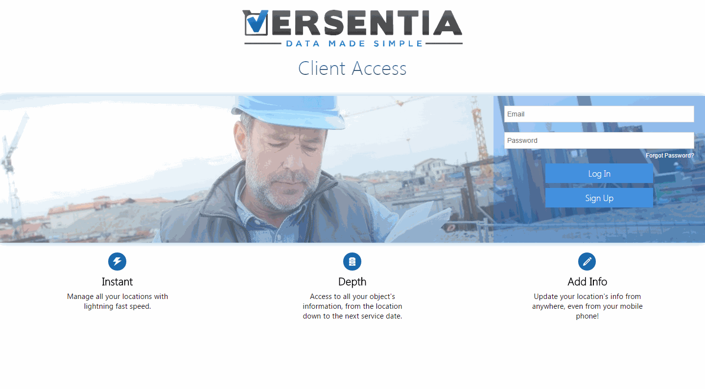 Versentia Client Access